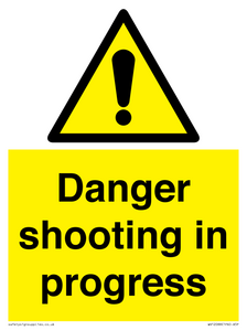 Danger shooting in progress